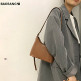 Vintage Mini Bucket Women Shoulder Bag PU Leather Crossbody Bag