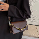 Vintage Handbag Chain Women's Textured One Shoulder Messenger Bag