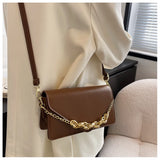 Vintage Handbag Chain Women's Textured One Shoulder Messenger Bag