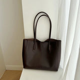 Vintage Women Big Totes PU Leather Handbag Large Capacity Shoulder Bag