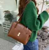 Vintage Women Handbag Large Capacity Pu Leather Shoulder Bags for Female
