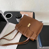 Vintage Women Handbag Large Capacity Pu Leather Shoulder Bags for Female