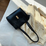 Vintage Leather Shoulder Bag for Women Large Capacity Totes