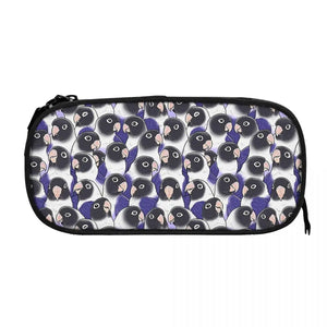 Violet Masked Lovebird Pen Box Student School Anime Zipper Pen Bag