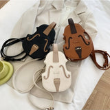 Violin Shape PU Leather Mini Backpacks For Women