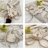 Violin Shape PU Leather Mini Backpacks For Women