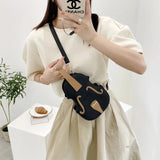 Violin Shape PU Leather Mini Backpacks For Women