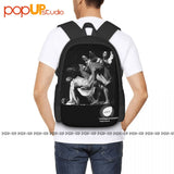 Virgil Abloh Mca Art 01 Backpack Large Capacity Bookbag Softback
