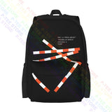 Virgil Abloh X Mca Fos Lines Large Capacity Backpack Eco Friendly