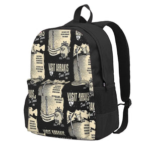 Arrakis Backpacks: Stylish Men's & Women's School Bag with Zipper