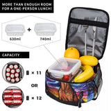 Vizsla Starry Night Insulated Lunch Bags for Women Pet Dog Lover Portable Cooler