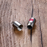 Stainless Steel Pill Container Bottle Necklaces Pendant Engraving