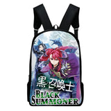 WAWNI Summoner Zipper Bag Anime Printed Students Backpack Casual School Bag