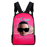 Daddy Yankee Zipper Bag Students Backpack Casual School Bag