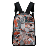 WAWNI Heartstopper Zipper Bag Harajuku Rucksack Anime Printed Students Backpack