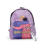 WAWNI Heartstopper Zipper Pack Schoolbag Student Rucksack Travel Bag