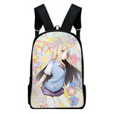 Anime Printed Zipper Bag Casual Students Backpack