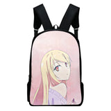 Anime Printed Zipper Bag Casual Students Backpack