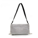 Autumn Rhinestone Women's Bucket Bag Light Diamond Handbags Chain Messenger Bag