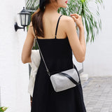 Autumn Rhinestone Women's Bucket Bag Light Diamond Handbags Chain Messenger Bag