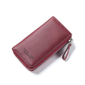 WEICHEN Lady Key Wallet PU Leather Zipper Girl Housekeeper
