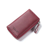 WEICHEN Lady Key Wallet PU Leather Zipper Girl Housekeeper