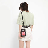 Transparent Touchable Cell Phone Pocket Shoulder Bags For Women Ladies