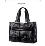 Men's Leather Laptop Bag Office Briefcase Handbag