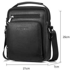 WEIXIER Casual Men Crossbody Bags Pu Leather Messenger Bag Men Handbag