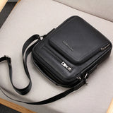 WEIXIER Casual Men Crossbody Bags Pu Leather Messenger Bag Men Handbag