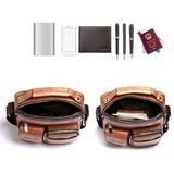 Men Briefcase Bag High Business Famous Leather Shoulder Messenger Bags 13.3 inch