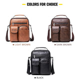 Men Briefcase Bag High Business Famous Leather Shoulder Messenger Bags 13.3 inch