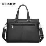 Men's Leather Briefcase Laptop Bag Office Tote Handbag