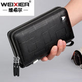 Men's Leather Clutch Cellphone Wallet