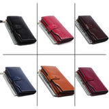 Clutch Women's Leather Wallet Long Purse Cardholder Zip Phone Money Bags 8236