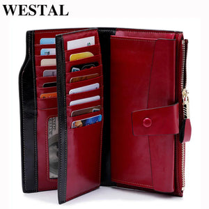 Clutch Women's Leather Wallet Long Purse Cardholder Zip Phone Money Bags 8236