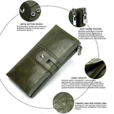 Laser Women's Leather Wallets - Slim Wallet Ladies
