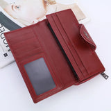 Women's Leather Clutch Wallet Phone Money Bag