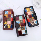 Women's Leather Clutch Wallet Phone Money Bag