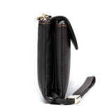 Men's Long Leather Zip Wallet Clutch Phone Money Bag