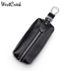 Leather Car Key Holder Wallet Men Housekeeper Keys Keychain Women Vintage