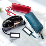 Leather Cosmetic Bag Large Capacity Clutch