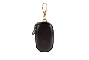 Leather Vintage Zipper Key Wallets Men Women Small Housekeeper Holder