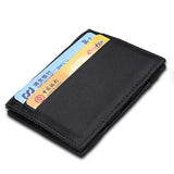 Leather Mini Short Magic Wallets Cardholder