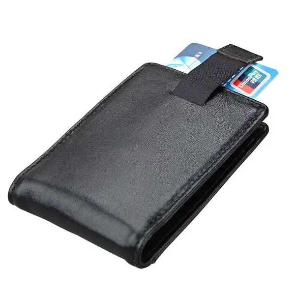 Leather RFID Retro Minimalist Wallets Casual Money Clip Wallet