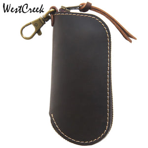 Leather Vintage Unisex Key Wallets Organizer