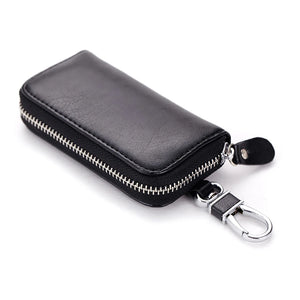 Leather Key Organizer Pouch with Removable Key Ring