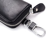 Leather Key Organizer Pouch with Removable Key Ring