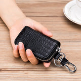 Crocodile Pattern Key Wallet with Keychain