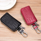 Crocodile Pattern Key Wallet with Keychain